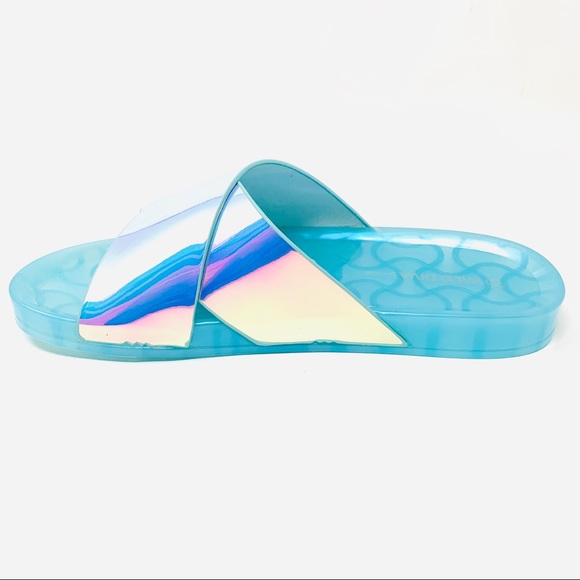 SIZE 8 HOLOGRAPHIC SANDALS - Picture 3 of 8
